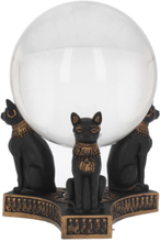 Egyptisk Kattefigur Krystallkule Holder (Uten Kule)