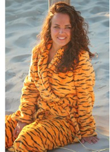 Damenbademantel Tiger