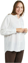 Hvit Signature Skjorte Fra Jensen I Bomull Med Krage - Hvit Skjorter