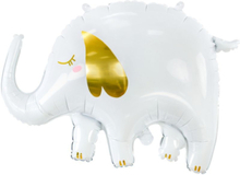 Hvit Elefant - Folieballong 61x46 cm