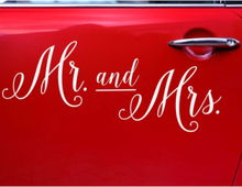 Mr and Mrs - 33x45 cm Klistremerke
