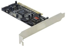 Delock Controller SATA, 4 port with Raid - Kontrollerkort (RAID) - 4 Kanal - SATA 1.5Gb/s - RAID RAID 0, 1, 0+1 - PCI