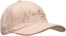 Goldie Wool Cap Accessories Headwear Caps Beige Notes Du Nord*Betinget Tilbud