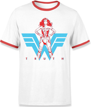 Wonder Woman Truth Unisex Ringer T-Shirt - White - S - White
