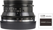 7artisans 35mm F1.2 Manueller Fokusobjektiv Große Blende APS-C für E-Mount-Kameras von Sony A7 / A7II / A7R / A7RII / A7S / A7SII / A6500 / A6500