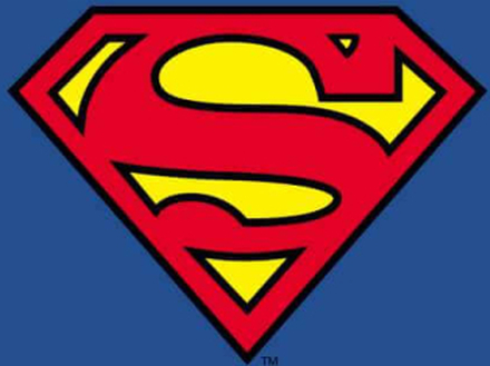 Official Superman Shield Men's T-Shirt - Blue - M