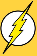 Justice League Flash Logo Men's T-Shirt - Yellow - M