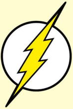 Justice League Flash Logo Men's T-Shirt - Cream - M