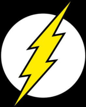 Justice League Flash Logo Women's T-Shirt - Black - M - Black