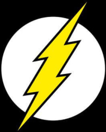 Justice League Flash Logo Women's T-Shirt - Black - M - Black