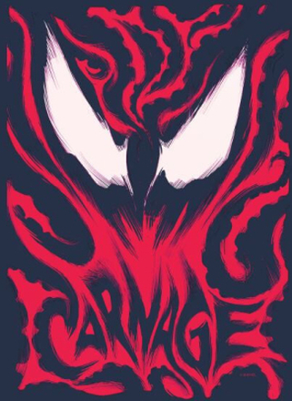 Venom Carnage Women's T-Shirt - Navy - S