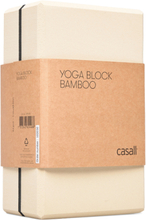 Yoga Block Bamboo Sport Sports Equipment Yoga Equipment Yoga Blocks And Straps Beige Casall