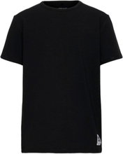 Basic Ss Tee T-shirts Short-sleeved Svart Mini Rodini*Betinget Tilbud