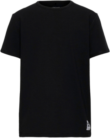 Basic Ss Tee T-shirts Short-sleeved Svart Mini Rodini*Betinget Tilbud