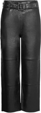 Storiagz Culotte Trousers Leather Leggings/Bukser Svart Gestuz*Betinget Tilbud