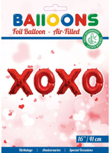 XOXO - Rødt Ballong-Banner 41 cm