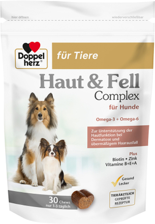 Doppelherz Haut & Fell Complex für Hunde - 30 Chews (90 g)