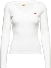 Ls Vneck Baby Tee White + Tops T-shirts & Tops Long-sleeved White LEVI´S Women