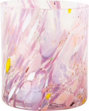 Magnor - Swirl drikkeglass/lykt 35 cl rosa multi