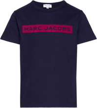 Short Sleeves Tee-Shirt T-shirts Short-sleeved Marineblå Little Marc Jacobs*Betinget Tilbud