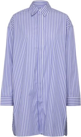 Aspen - Classic Cotton Stripe Tops Shirts Long-sleeved Blue Day Birger Et Mikkelsen