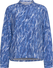 "Srmikala Shirt Tops Blouses Long-sleeved Blue Soft Rebels"