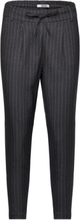 Onlpoptrash-Naja Fine Stripe Pnt Noos Bottoms Trousers Slim Fit Trousers Grey ONLY