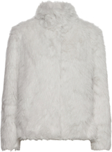 Erigeronbbfurry Jacket Outerwear Faux Fur Hvit Bruuns Bazaar*Betinget Tilbud