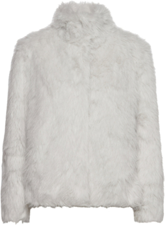 Erigeronbbfurry Jacket Outerwear Faux Fur Hvit Bruuns Bazaar*Betinget Tilbud