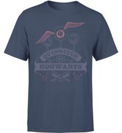 Harry Potter Quidditch At Hogwarts Men's T-Shirt - Navy - XL - Navy