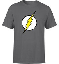 Justice League Flash Logo Men's T-Shirt - Charcoal - M - Charcoal