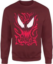 Venom Carnage Sweatshirt - Burgundy - XS - Burgundy