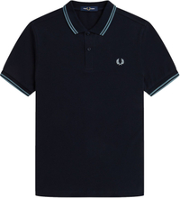 Fred Perry Slim Fit Twin Tipped Polo Navy; Sølvblå-xs