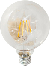 Filament dekorationslampa LED dimbar glob E27 4W ø 95 mm amber Amber