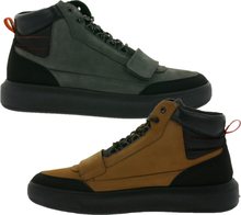 FRETZ men Sem Herren High-Top Sneaker Nubuk-Leder Schuhe mit TPU-Sohle Made in Italy 4413.2482 Grau oder Braun