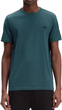 Fred Perry - Contrast Tape Ringer T-Shirt - Petrol Blauw