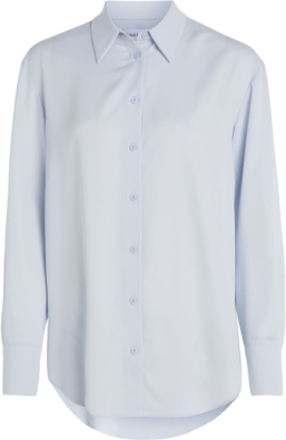 Recycled Cdc Relaxed Shirt Tops Shirts Long-sleeved Blue Calvin Klein