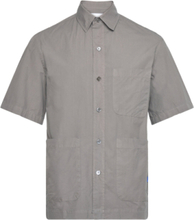 Short Sleeved Shirt Tops Shirts Short-sleeved Grey Garment Project