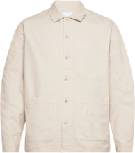 Worker Jacket Overshirts Creme Garment Project*Betinget Tilbud
