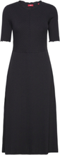 Dresses Knitted Knælang Kjole Black EDC By Esprit