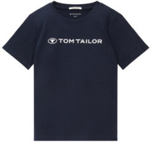TOM TAILOR T-shirt Logo Print Sky Captain Blue