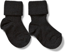 Anklesock 2/2 Pad Baby Socks & Tights Baby Socks Black Mp Denmark