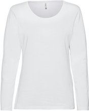 Onllive Love Life L/S Ck Top Noos Jrs T-shirts & Tops Long-sleeved Hvit ONLY*Betinget Tilbud