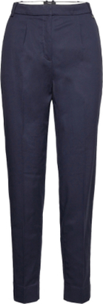 Business Chinos Made Of Stretch Cotton Bottoms Trousers Straight Leg Blue Esprit Collection