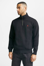 Polo Ralph Lauren Sweatshirt RL Fleece Half Zip Sweatshirt Svart