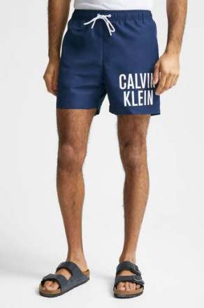 Calvin Klein Underwear Badshorts Medium Drawstring Blå