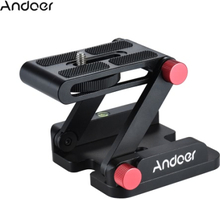 Andoer Neuer Z-förmiger Aluminiumlegierungs-faltbarer Kamera-Kamerarecorder-Tischplattenhalter