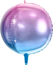 Folieballong Boll Ombre Lila/Blå