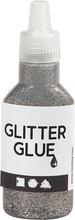 Glitterlim i Flaska - Silver