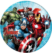 8 stk. Marvel Avengers Papptallerkener 23 cm
